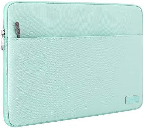 MoKo 13-13.3 Inch Laptop Sleeve Fits 13″ MacBook Air M2/M1 2022-2018, 13″/14″ MacBook Pro M2/M1 2022-2016, Surface pro 8, iPad Pro 12.9, Notebook Computer Case Cover Bag with Pocket, Mint Green