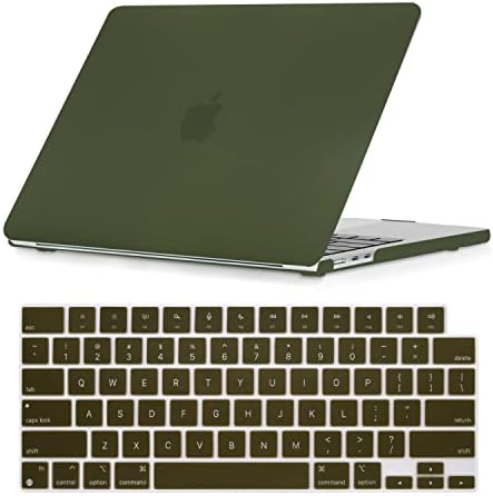Se7enline Compatible with 2024 2023 2022 MacBook Air M2/M3 case 13 inch Hard Laptop Cover for Mac Air 13.6-inch Model A2681/A3113 M2/M3 &Keyboard Protective Cover,Avocado Green
