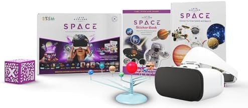 Let’s Explore Space VR Headset for Kids – A Virtual Reality Family-Friendly Adventure to Explore Our Solar System Through Augmented Reality and Smartphone Compatibility