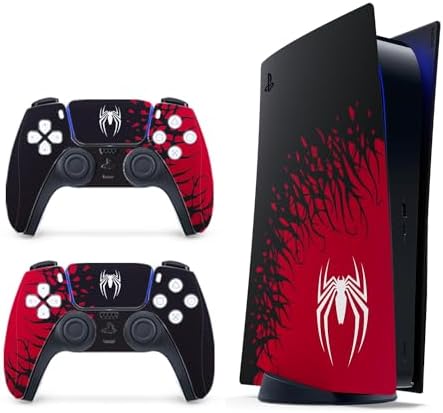 [for PS5 Digital Edition] – NOWSKINS Superhero Skin for Playstation 5, Premium 3M Vinyl Cover Skins Wraps for PS5 Digital Edition and Controller Stickers