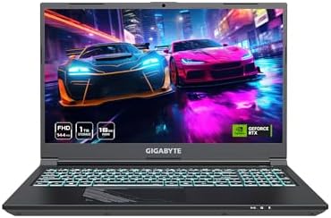 GIGABYTE – G5 (2024) Gaming Laptop – 144Hz 1920×1080 FHD – NVIDIA GeForce RTX 4050 – Intel i7-13620H – 1TB SSD with 16GB DDR5 RAM – Win11 Home+ (G5 MF5-H2US354KH)