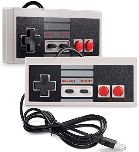 2 Pack USB Controller for NES Games, suily PC USB Controller Retro Gamepad Joystick Raspberry Pi Gamepad Controller for Windows PC Mac Linux RetroPie NES Emulators