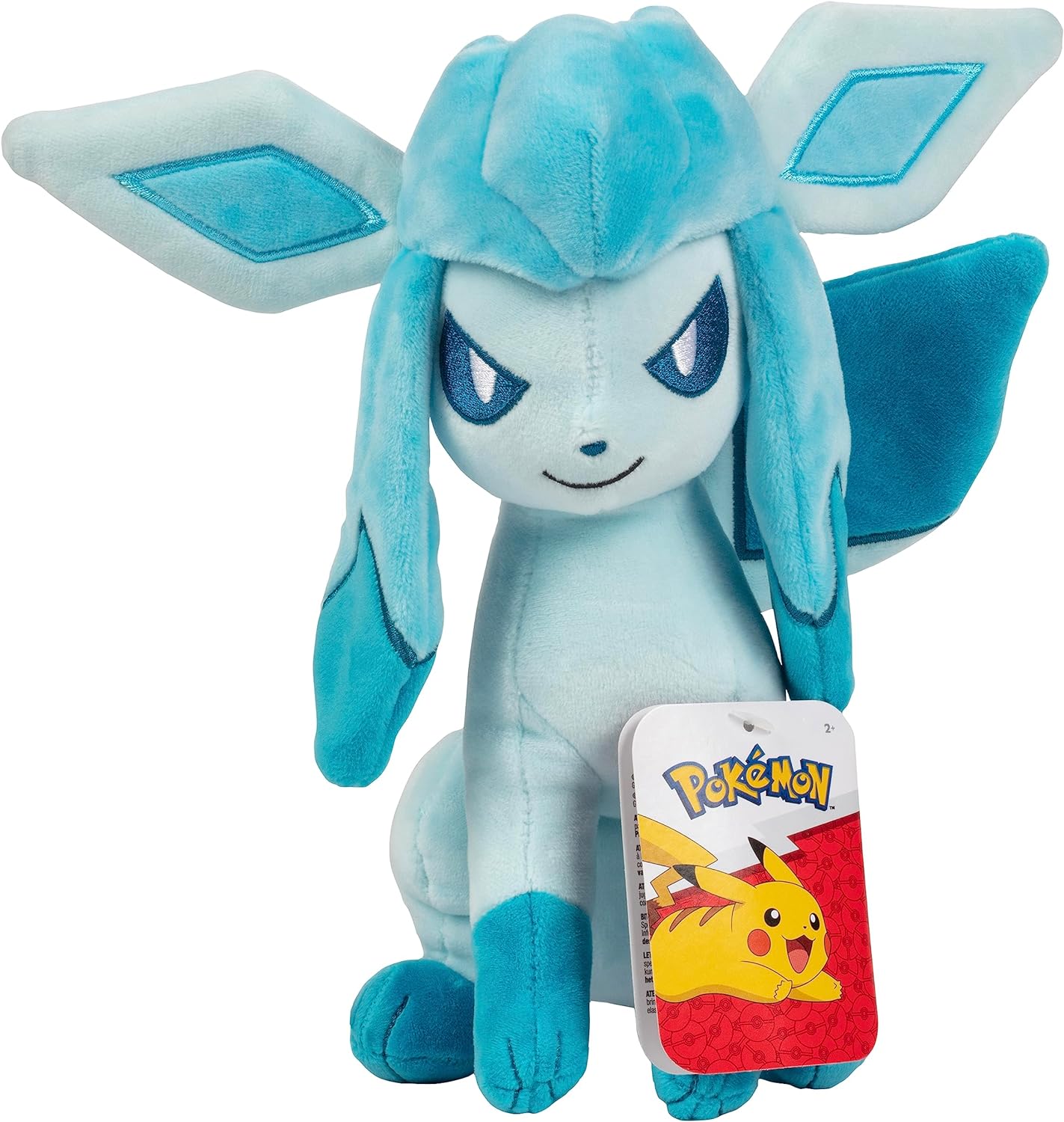 Pokémon 8″ Glaceon Plush – Officially Licensed – Quality & Soft Stuffed Animal Toy – Eevee Evolution – Add Glaceon to Your Collection! – Great Gift for Kids & Fans of Pokemon