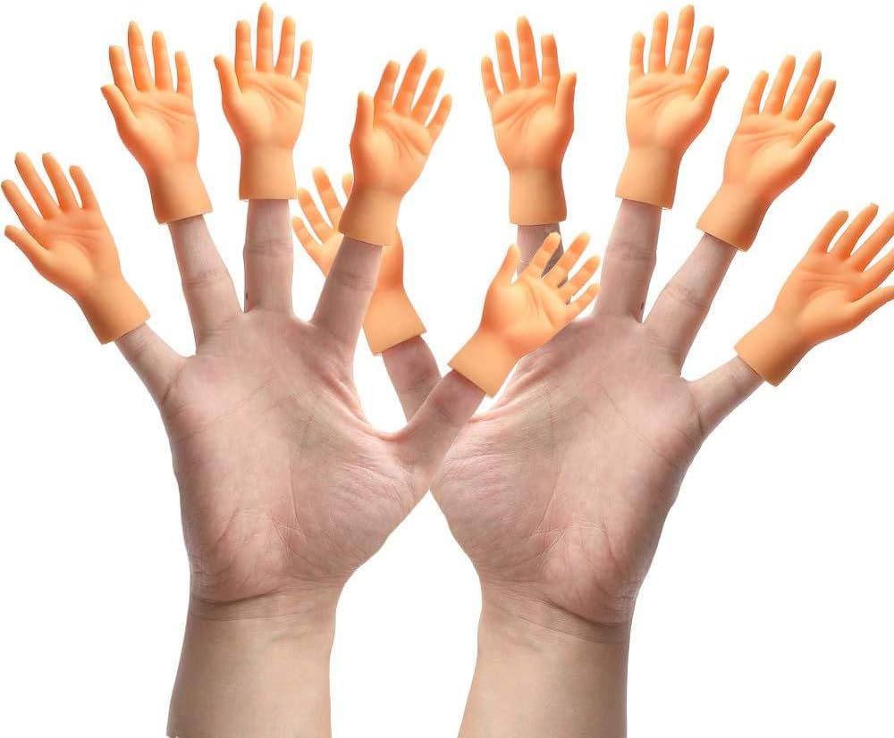 Yolococa Tiny Hands Finger Little Finger Puppets Mini Finger Hands Miniature Small Hands Tiktok 10 Pieces