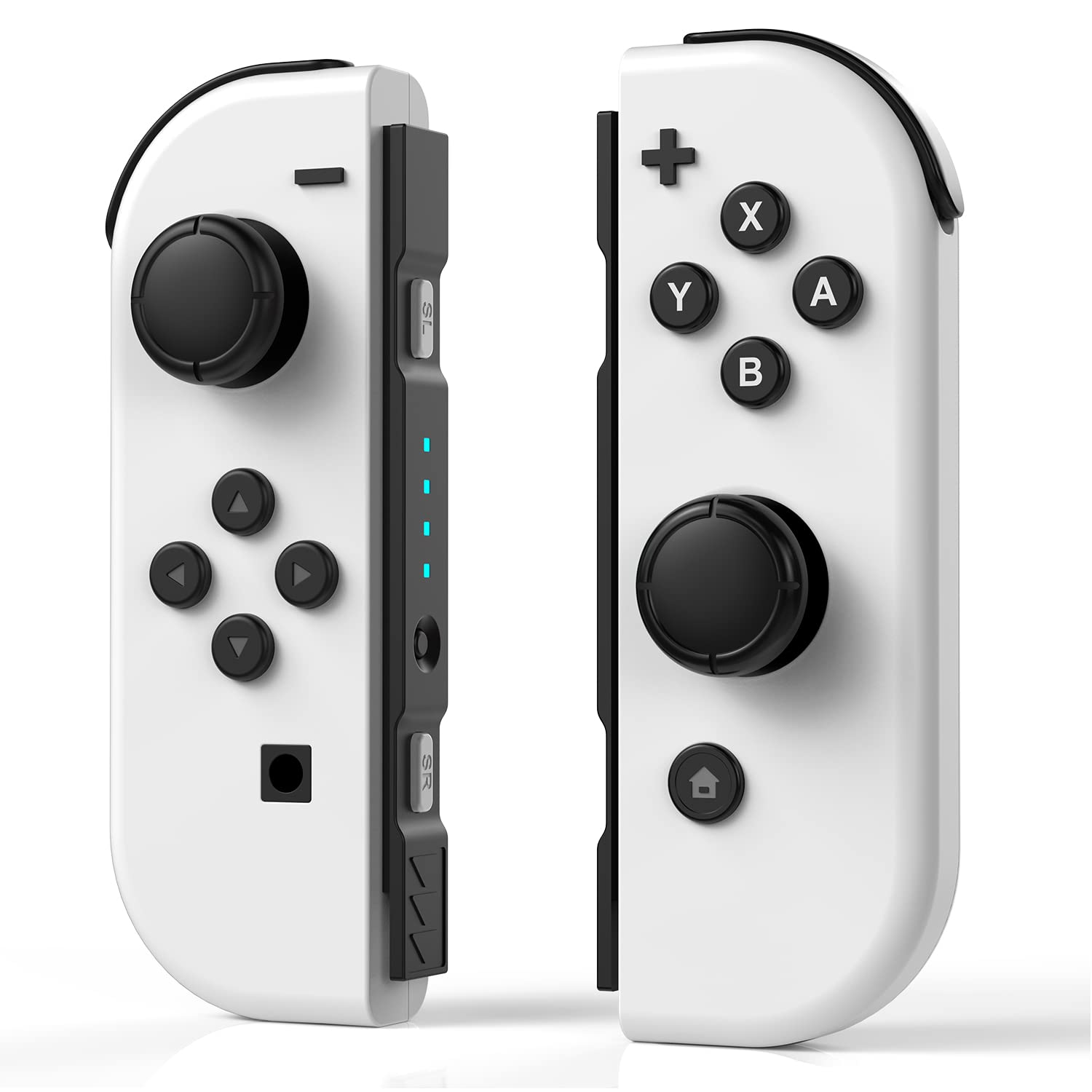 GEOARAL Controller for Nintendo Switch Replacement Switch Controller with Dual Vibration/Wake-up/Screenshot, Compatible with Switch/Lite/OLED – White